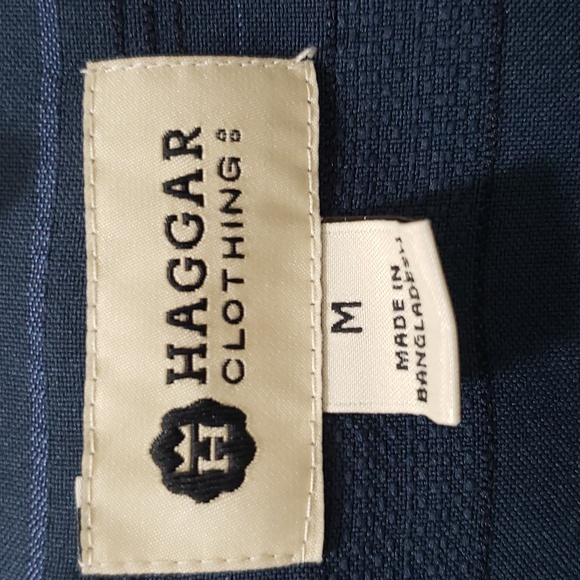 Mens Haggard Casual Short Sleeve Button Down One Pocket Shirt - Picture 7 of 8